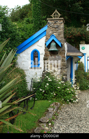 St. Gobban's Kirche in Portbradden, Co Antrim irgendwann vor seinem Abriss Stockfoto