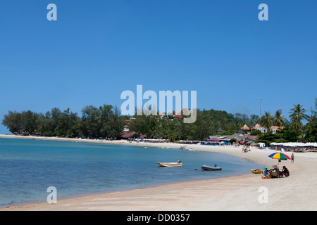 Hut Choeng Mon Beach auf dem Norden der Insel Ko Samui im Golf von Thailand. Stockfoto