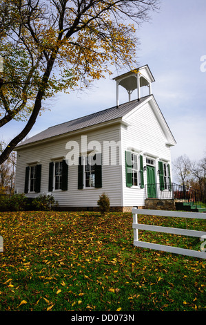 Brentsville Union Church, Brentsville Gerichtsgebäude Altstadt, Bristow (Virginia) Stockfoto