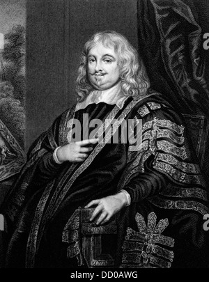 Edward Hyde, 1. Earl of Clarendon (1609-1674) auf Gravur von 1829. Stockfoto