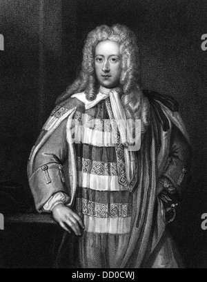 Henry St. John, 1. Viscount Bolingbroke (1678-1751) auf Kupferstich aus dem Jahr 1830. Stockfoto