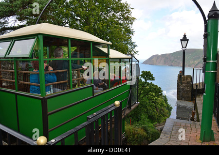 19. Jahrhundert die Lynton und Lynmouth Klippe Gleis, Lynton, Devon, England, Vereinigtes Königreich Stockfoto