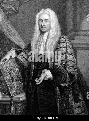 Philip Yorke, 1. Earl von Catherine Hardwicke (1690-1764) auf Kupferstich aus dem Jahr 1832. Englischer Jurist und Politiker. Stockfoto