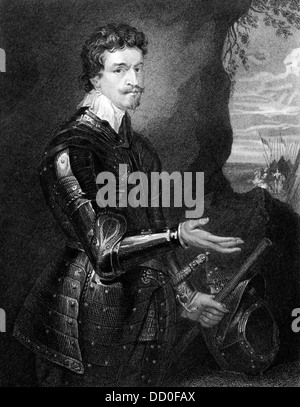 Thomas Wentworth, 1. Earl of Strafford (1593-1641) auf Gravur von 1829. Englischer Staatsmann. Stockfoto