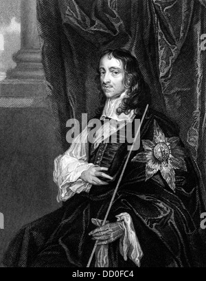 Thomas Wriothesley, 4. Earl of Southampton (1607-1667) auf Kupferstich aus dem Jahr 1827. Englischer Staatsmann. Stockfoto