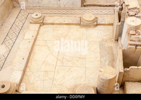 Boden eines Raumes oder Innenhof innerhalb eines der Terrasse beherbergt, Ephesus, Türkei Stockfoto