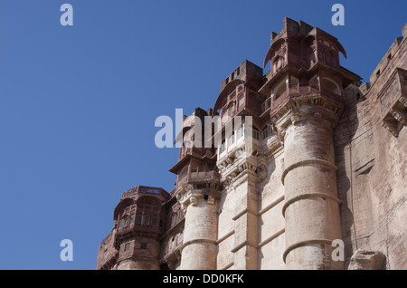 Meherangarh Fort - Jodhpur, Rajashtan, Indien Stockfoto