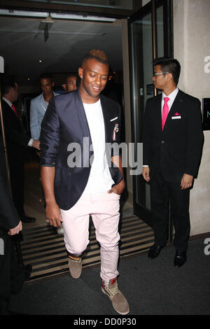 Oritse Williams von JLS prominenten außerhalb der kann Fair Hotel in London, England - 12.01.12 Stockfoto