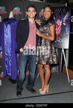 Jeremy Jordan und Keke Palmer, Förderung der neue Film "Joyful Noise" im Planet Hollywood Times Square New York City, USA - 13.01.12 Stockfoto