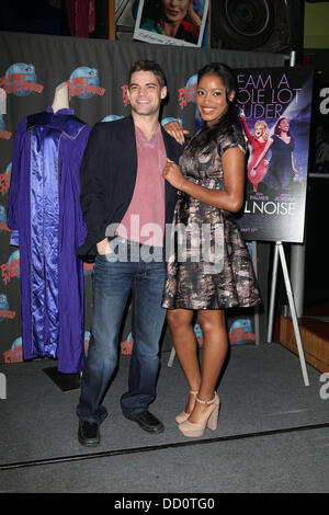 Jeremy Jordan und Keke Palmer, Förderung der neue Film "Joyful Noise" im Planet Hollywood Times Square New York City, USA - 13.01.12 Stockfoto