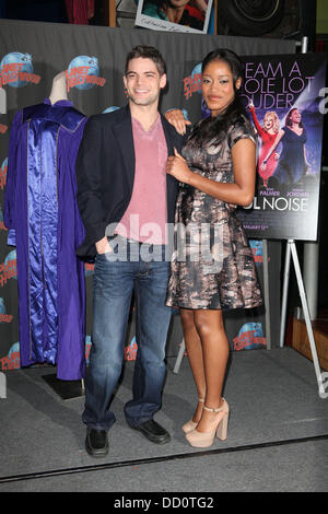 Jeremy Jordan und Keke Palmer, Förderung der neue Film "Joyful Noise" im Planet Hollywood Times Square New York City, USA - 13.01.12 Stockfoto