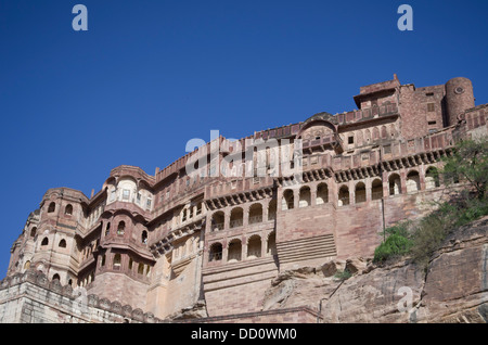 Meherangarh Fort - Jodhpur, Rajashtan, Indien Stockfoto