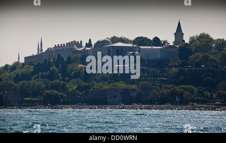 Topkapi-Palast und Waterfront in Istanbul, Türkei. Stockfoto