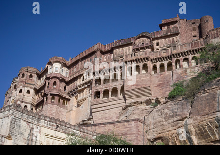 Meherangarh Fort - Jodhpur, Rajashtan, Indien Stockfoto