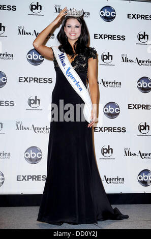 Laura Kaeppeler 2012 Miss America 2012 Miss Amerika Pageant Winner Pressekonferenz im Planet Hollywood Resort &amp; Casino Las Vegas, Nevada - 14.01.12 Stockfoto