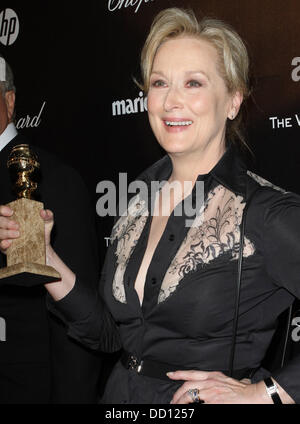 Meryl Streep die 69. Annual Golden Globe Awards (Golden Globes 2012) The Weinstein Company After Party im The Beverly Hilton Hotel Los Angeles, Kalifornien - 15.01.12 statt Stockfoto