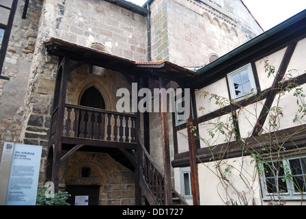 Alte Hofhaltung (altes Gericht von Bamberg), auch bekannt als der alte Palast, Bamberg, Bayern, Deutschland, Europa. Stockfoto