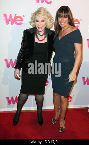 Joan Rivers und Melissa Rivers an der Saison 2-premiere von "Joan & Melissa: Joan Knows Best?" am Helen Mills Theater. New York City, USA - 19.01.12 Stockfoto