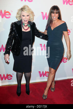 Joan Rivers und Melissa Rivers an der Saison 2-premiere von "Joan & Melissa: Joan Knows Best?" am Helen Mills Theater. New York City, USA - 19.01.12 Stockfoto