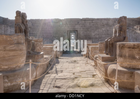 Medinet Habu Tempel in Luxor, Ägypten Stockfoto