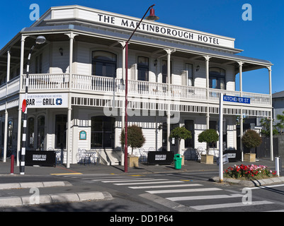 dh Martinborough WAIRARAPA Neuseeland Martinborough Hotel colonial-Stilgebäude Stockfoto