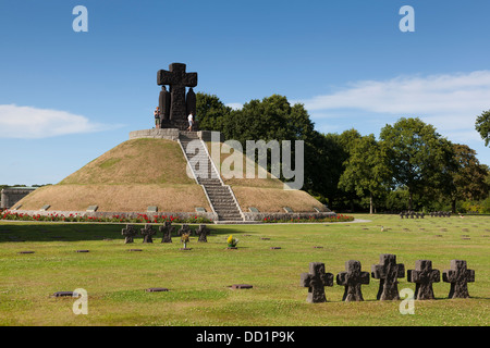 Deutschen Friedhof, La Cambe, Normandie, Frankreich Stockfoto