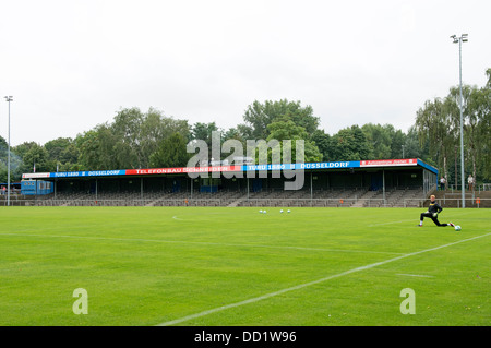 Stadion eine der Feuerbach-Straße, Haus von TuRU 1880 Düsseldorf Fußballverein Stockfoto