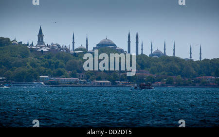 Topkapi-Palast und Waterfront in Istanbul, Türkei. Stockfoto