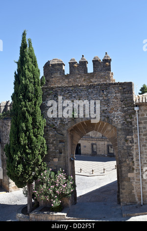 Andalusien, Jaen, España, Puerta de Jaén, Populo Quadrat, Stockfoto