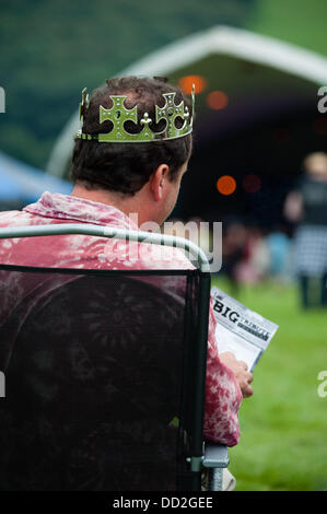 Aberystwyth Wales UK, Freitag, 23. August 2013 die Premiere des großen Tribute Festival 2013, Wales nur Musikfestival Cover Bands gewidmet. August Bank Holiday Wochenende 2013 Credit: Keith Morris/Alamy Live-Nachrichten Stockfoto