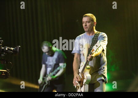 Sopot, Polen 23. August Sopot Top The Top Festival im Wald Oper. Im Bild: Kobranocka-Band spielt live auf der Bühne Credit: Michal Fludra/Alamy Live News Stockfoto