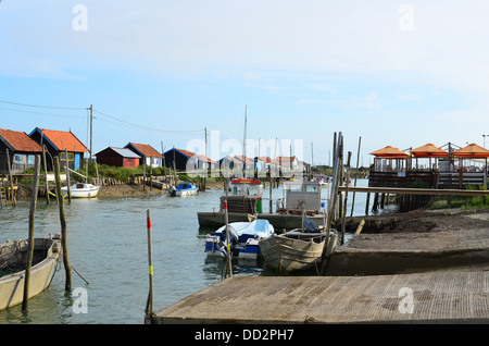 La Tremblade, Website Ostriecole, Austernzucht Hafen, Charente Maritime, Frankreich Stockfoto