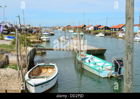 La Tremblade, Website Ostriecole, Austernzucht Hafen, Charente Maritime, Frankreich Stockfoto
