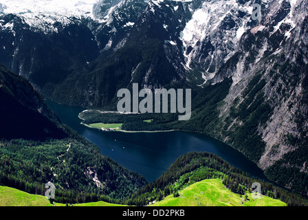 Königssee, Königssee, Watzmann Ostwand, Berchtesgadener Land, Upper Bavaria, Bayern, Deutschland Stockfoto