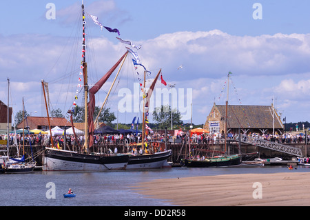 Wells-Next-the-Sea Hafen Tag North Norfolk Stockfoto