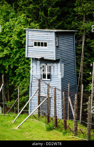 Wachturm am Natzweiler-Struthof deutschen Konzentrationslager - Elsass-Frankreich Stockfoto