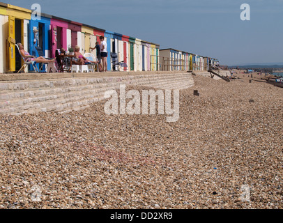 Milford am Meeresstrand, Hampshire, UK 2013 Stockfoto