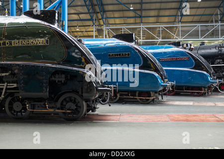 LNER A4 Pacific Dampfmaschinen in York Railway Museum bewahrt Stockfoto