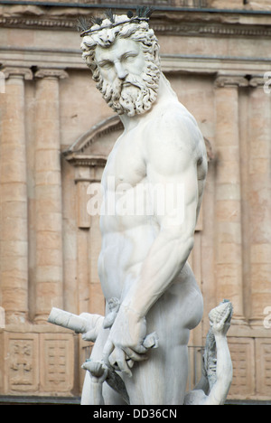 Neptunbrunnen Florenz von Bartolomeo Ammannati auf der Piazza della Signoria Stockfoto