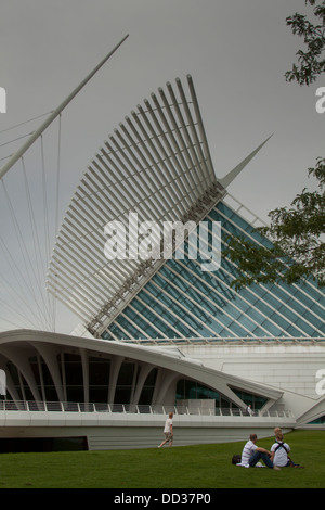 Das Milwaukee Art Museum (MAM): der Quadracci Pavillon erstellt vom spanischen Architekten Santiago Calatrava Stockfoto