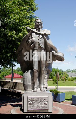 New York, Troy. Heimat von "Uncle Sam", Uncle Sam-Statue. Stockfoto