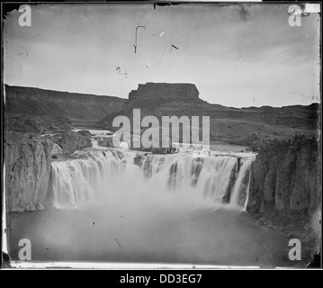 Die Shoshone Falls am Snake River in Idaho sind einer der größten Wasserfälle in den Vereinigten Staaten, bekannt für seine atemberaubende natürliche Schönheit und geologische Bedeutung. Stockfoto