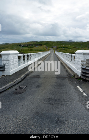 Great Bernera Bridge die erste betonte Betonbrücke gebaut werden, in Europa, Isle of Bernera Western Isles Schottland UK Stockfoto