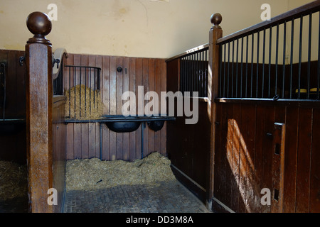 Ein stabiler Stand festgelegten wie in der viktorianischen Ära, auf Audley End House, Essex, England. Stockfoto