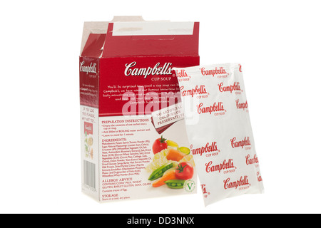 Paket von Campbells Tasse Suppe Stockfoto