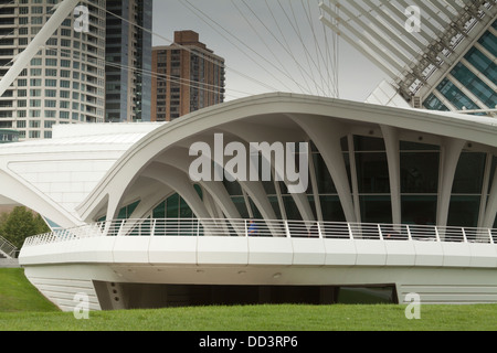 Das Milwaukee Art Museum (MAM): der Quadracci Pavillon erstellt vom spanischen Architekten Santiago Calatrava Stockfoto