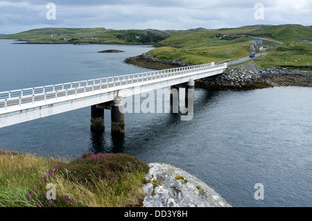 Great Bernera Bridge die erste betonte Betonbrücke gebaut werden, in Europa, Isle of Bernera Western Isles Schottland UK Stockfoto