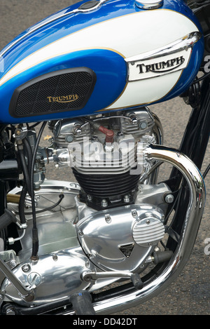 Triumph Tiger 110 650 ccm OHV-Twin Motorrad. Klassische britische Motorrad Stockfoto