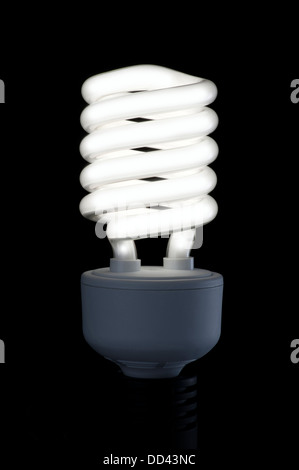 Energiesparende Leuchtstofflampe, moderne Licht-Technologie Stockfoto