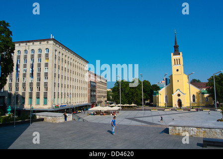 Vabaduse Väljak Freiheit Quadrat Tallinn Estland baltischen Staaten Europas Stockfoto